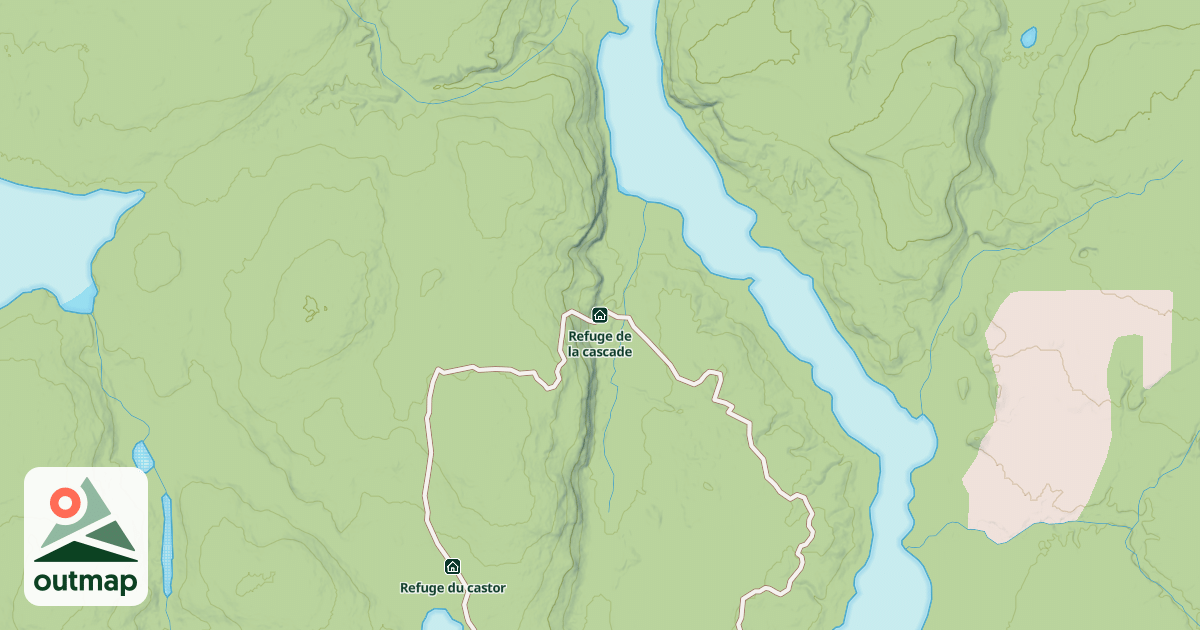 Map of Refuge de la cascade
