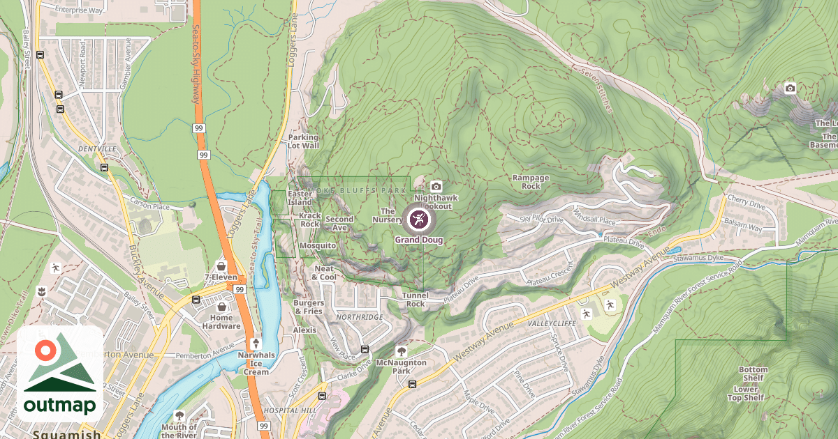 Map of Grand Doug