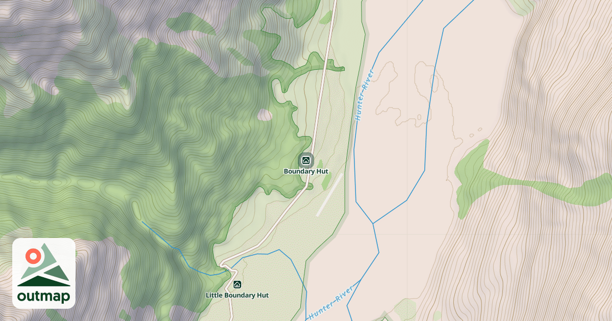 Map of Boundary Hut