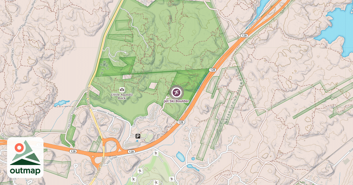Map of Jet Ski Boulder