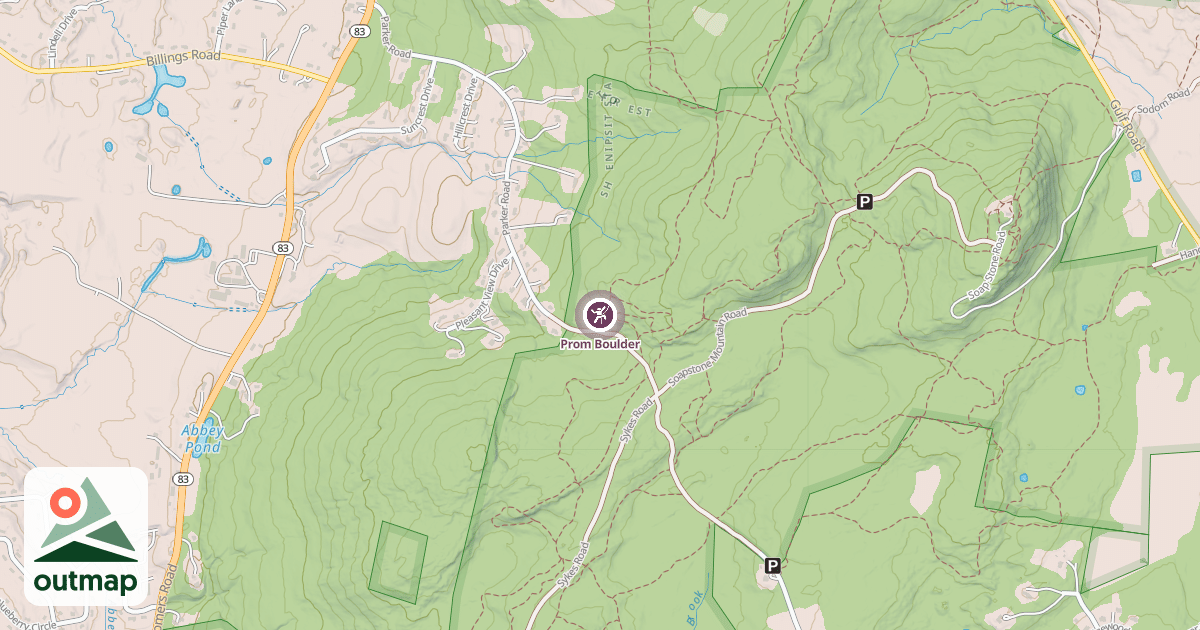 Map of Prom Boulder