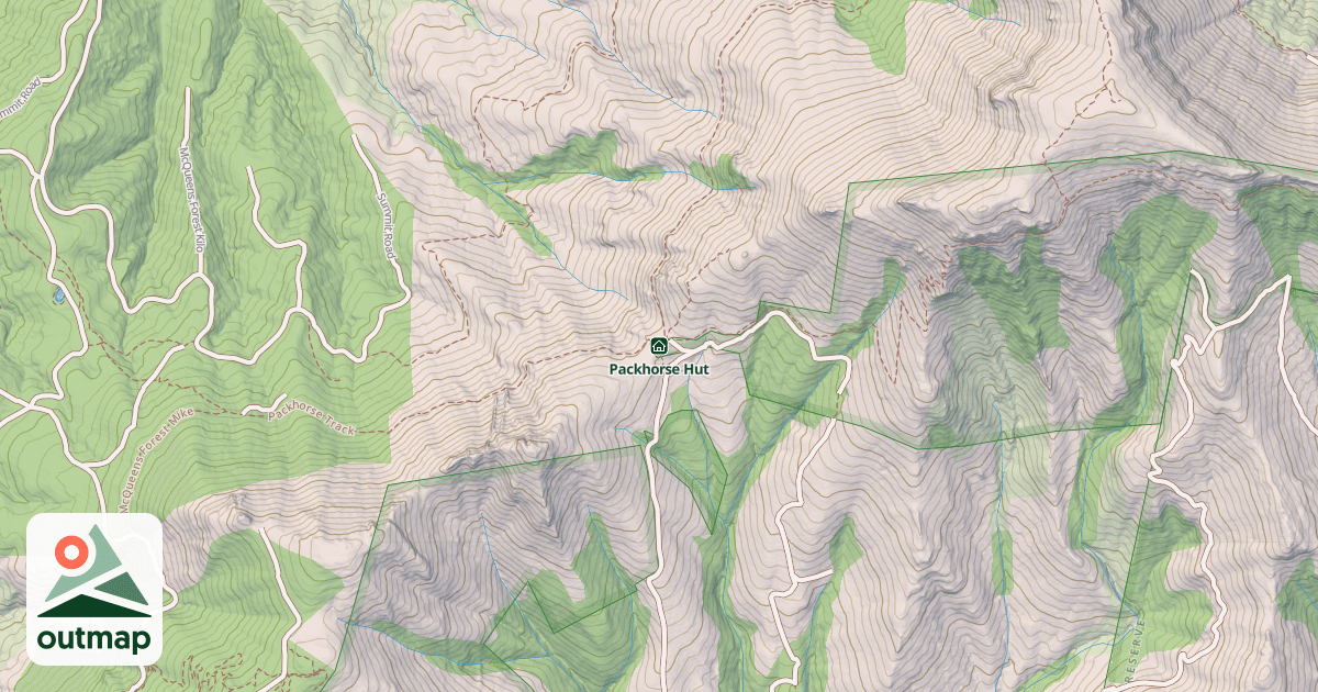 Map of Packhorse Hut