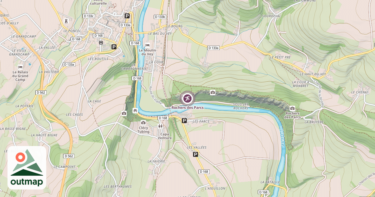 Map of Rochers des Parcs