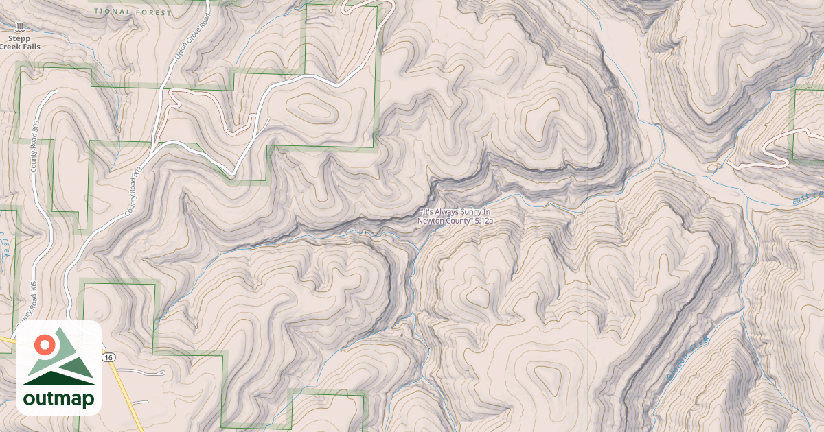 Map of "It's Always Sunny In Newton County"