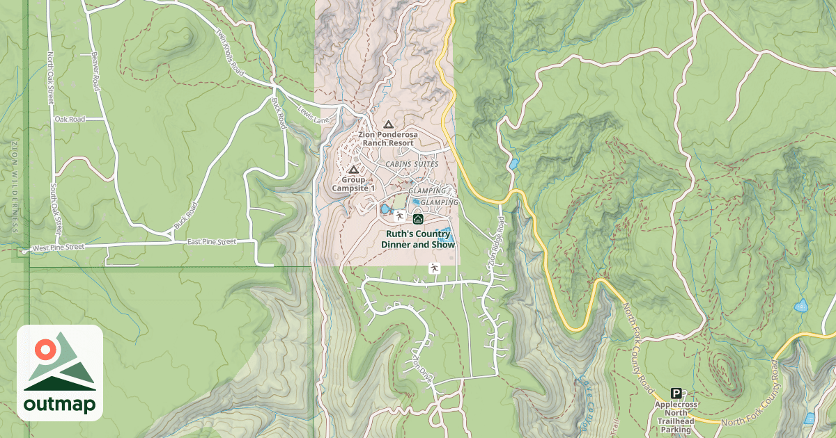 Map of Ruth's Country Dinner and Show
