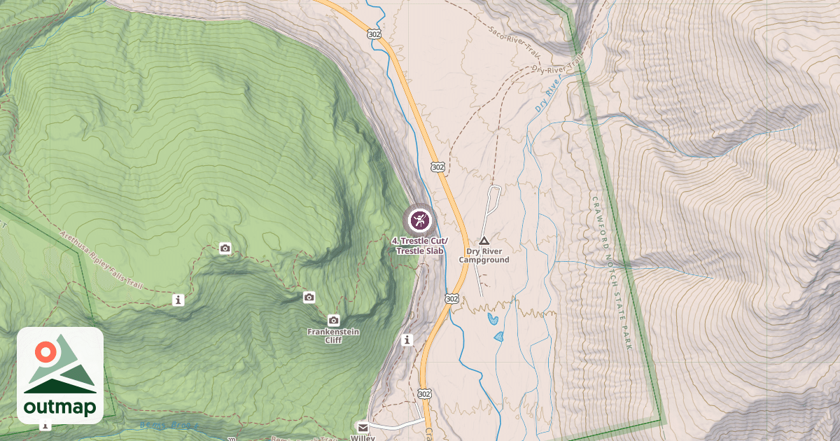 Map of 4. Trestle Cut/Trestle Slab