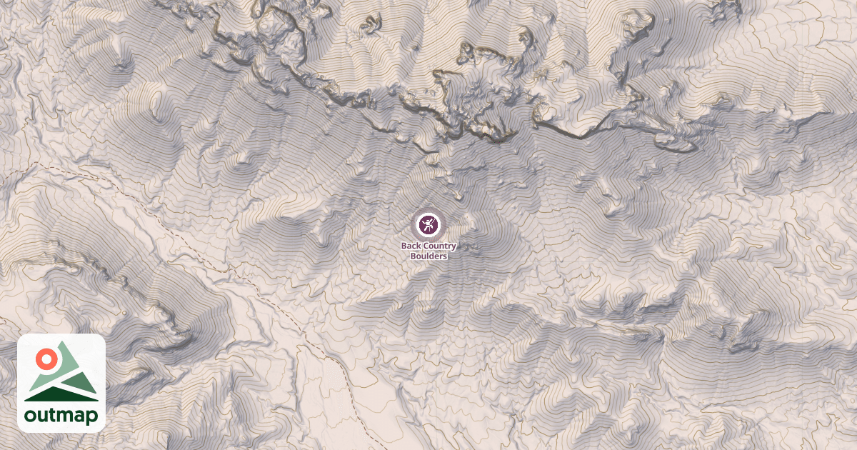 Map of Back Country Boulders