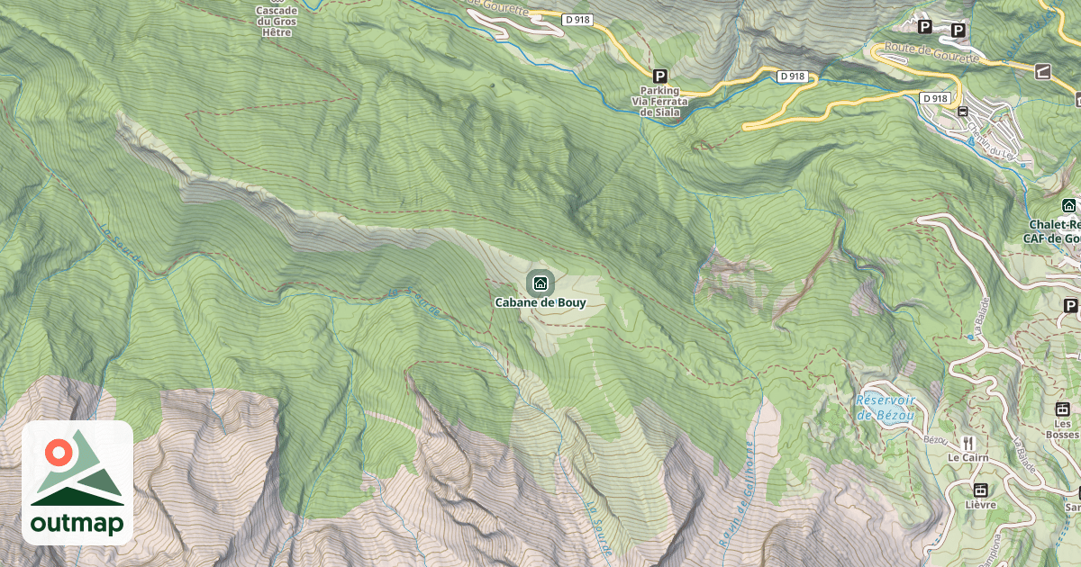 Map of Cabane de Bouy