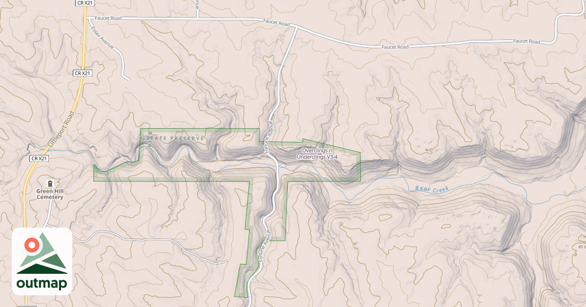 Map of Overclings n Underclings in Clayton