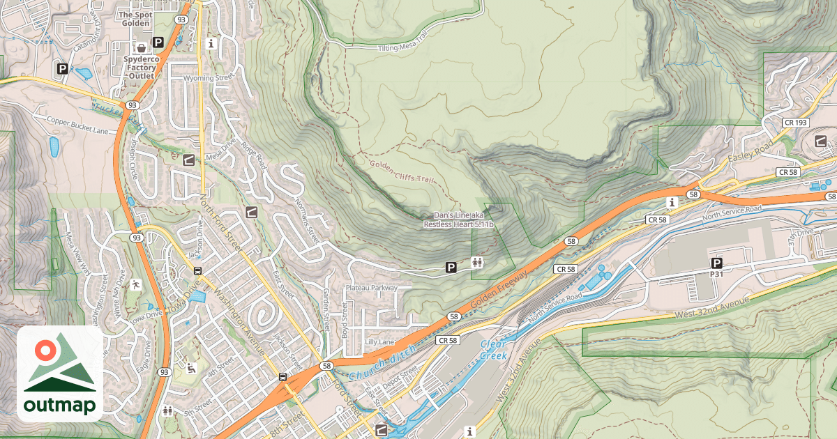 Map of Dan's Line aka Restless Heart