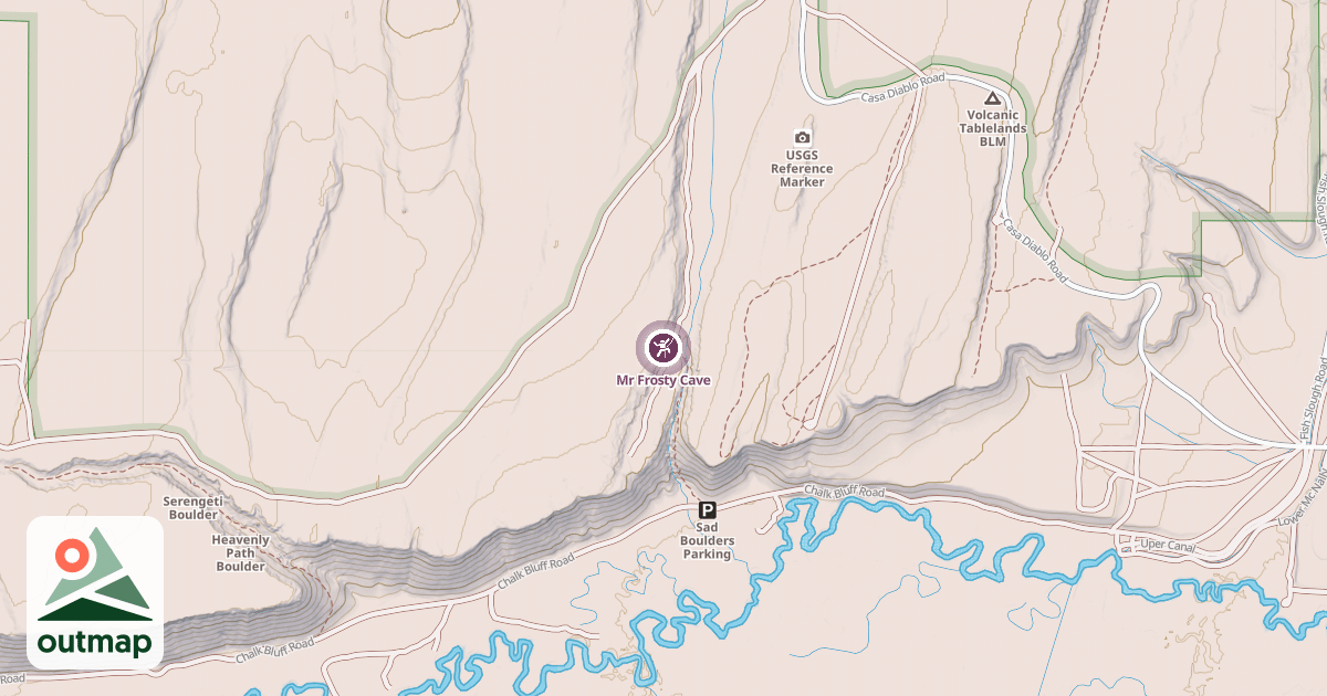 Map of Mr Frosty Cave
