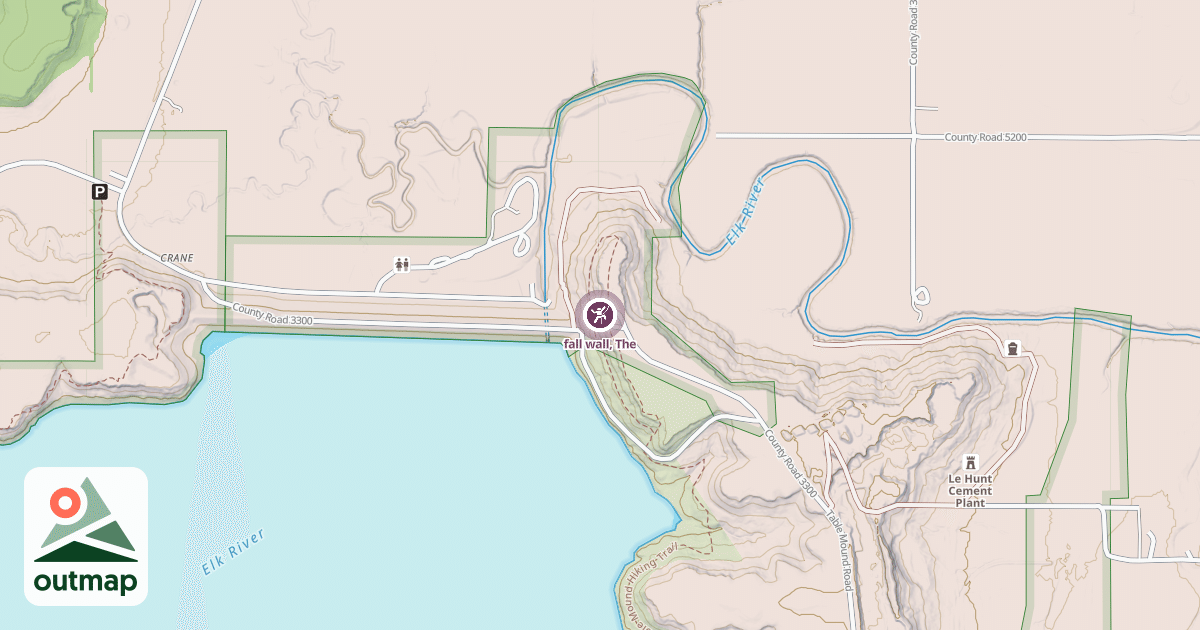 Map of fall wall, The