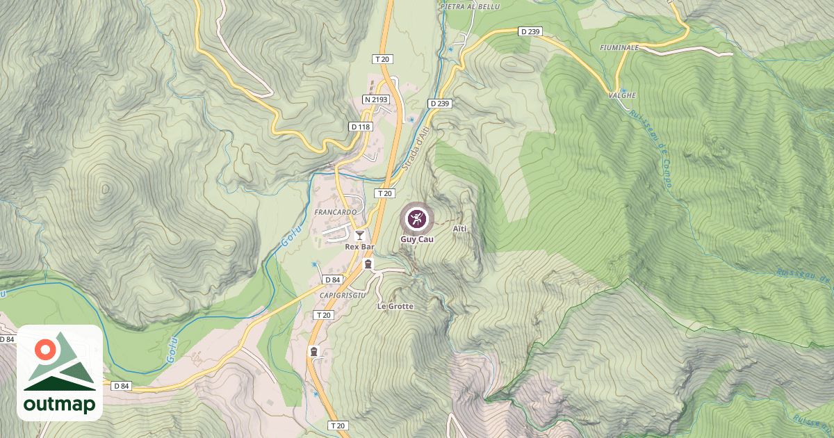 Map of Guy Cau