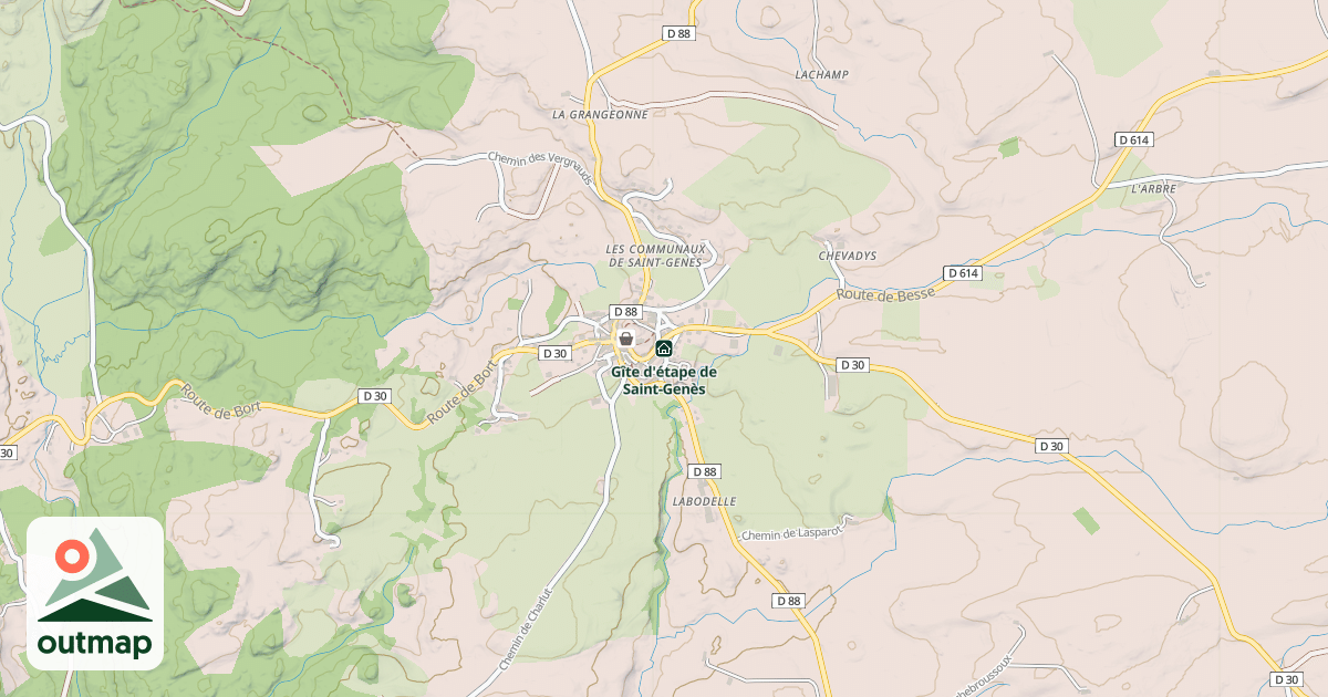 Map of Gîte d'étape