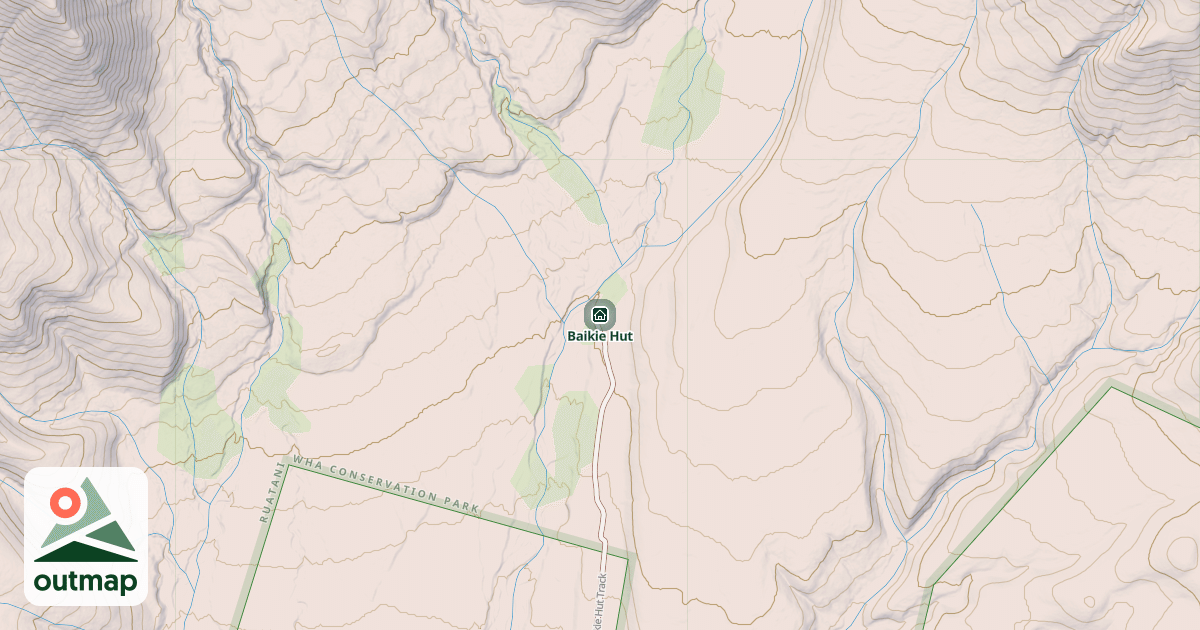 Map of Baikie Hut