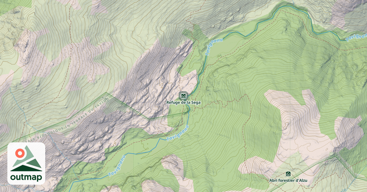 Map of Refuge de la Sega