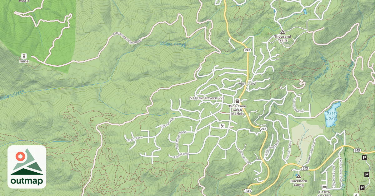 Map of 5.11 Low Traverse
