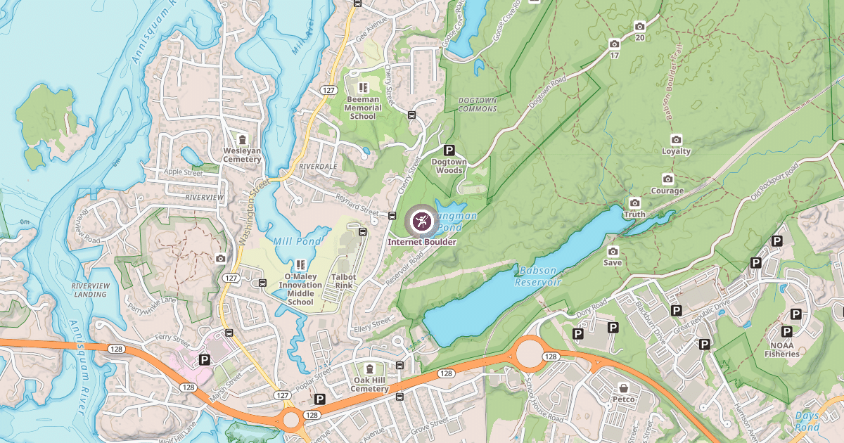 Map preview of Internet Boulder