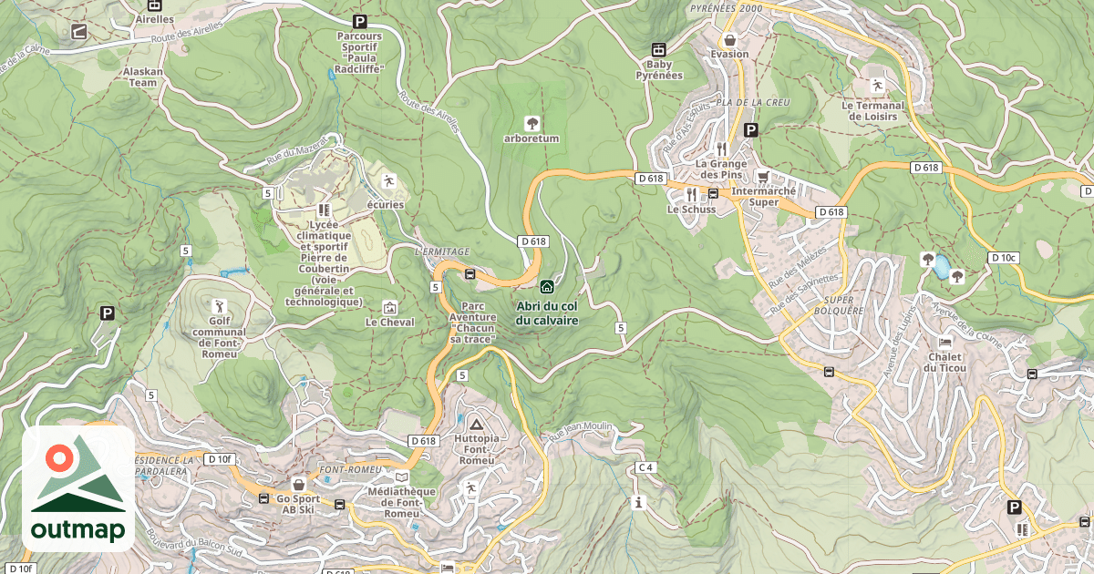 Map of Abri du col du calvaire
