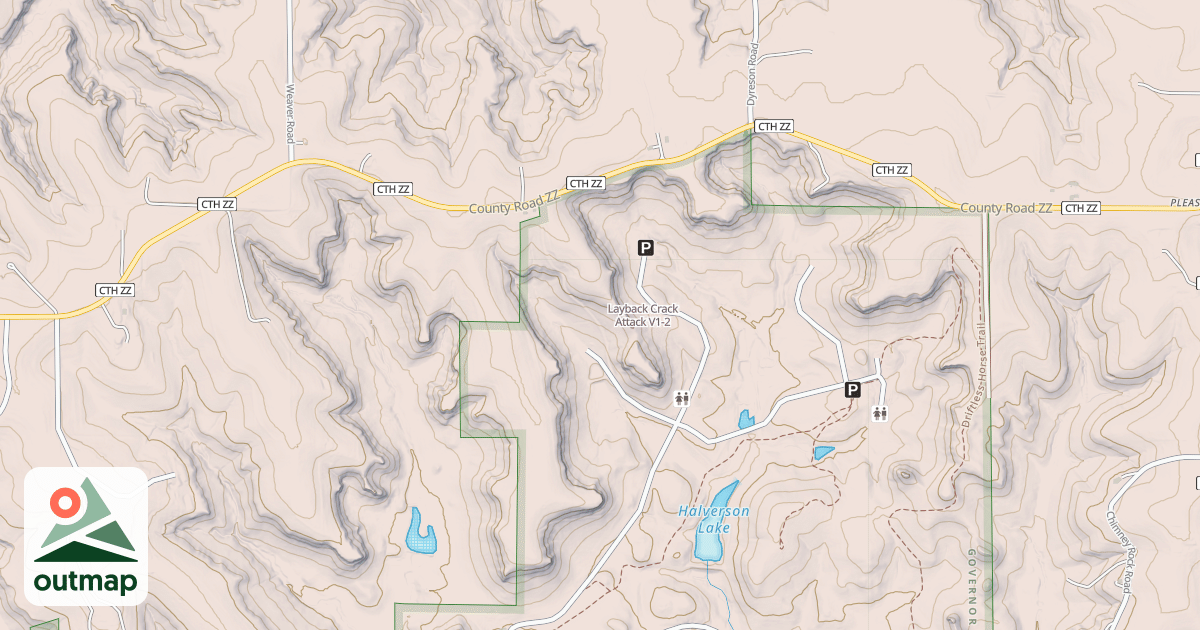 Map of Layback Crack Attack