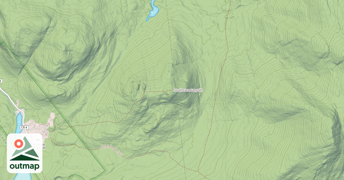 Map of South Face