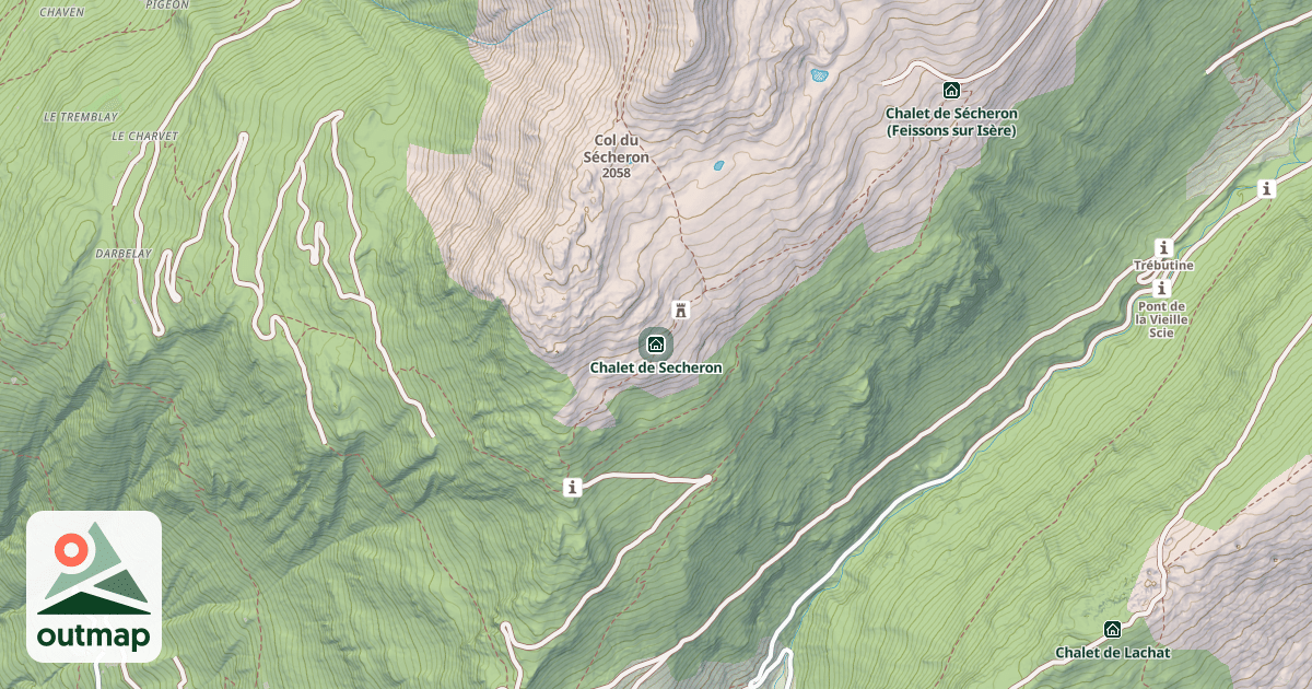 Map of Chalet de Secheron