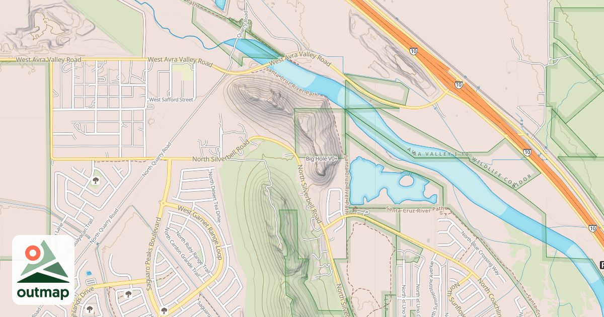 Map of Big Hole