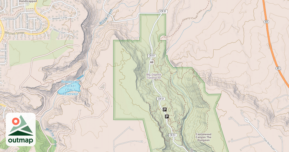 Map of Big, Gigantic Traverse
