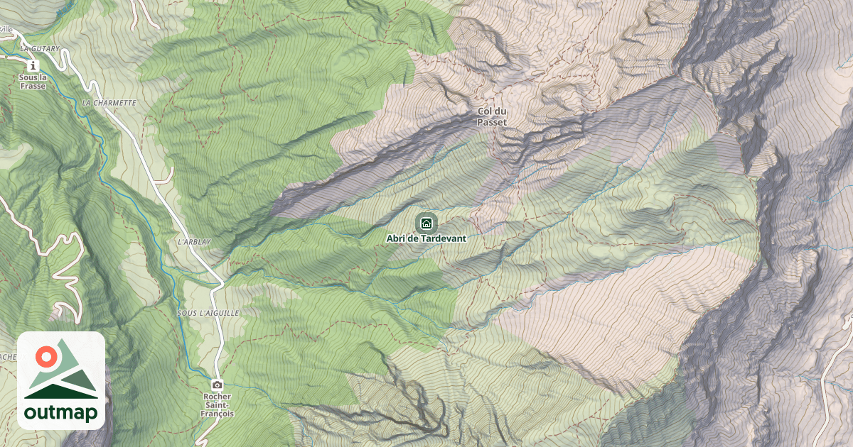 Map of Abri de Tardevant