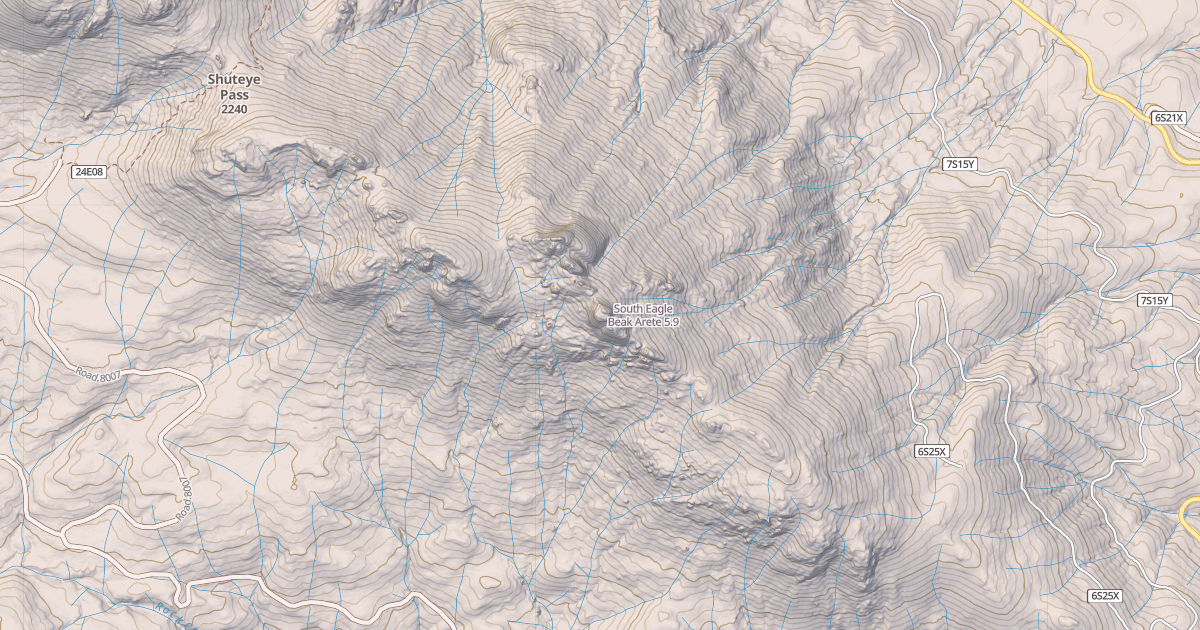 Map preview of South Eagle Beak Arete