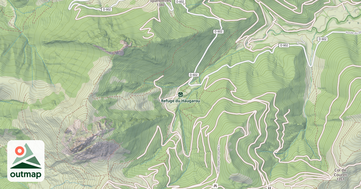 Map of Refuge du Haugarou