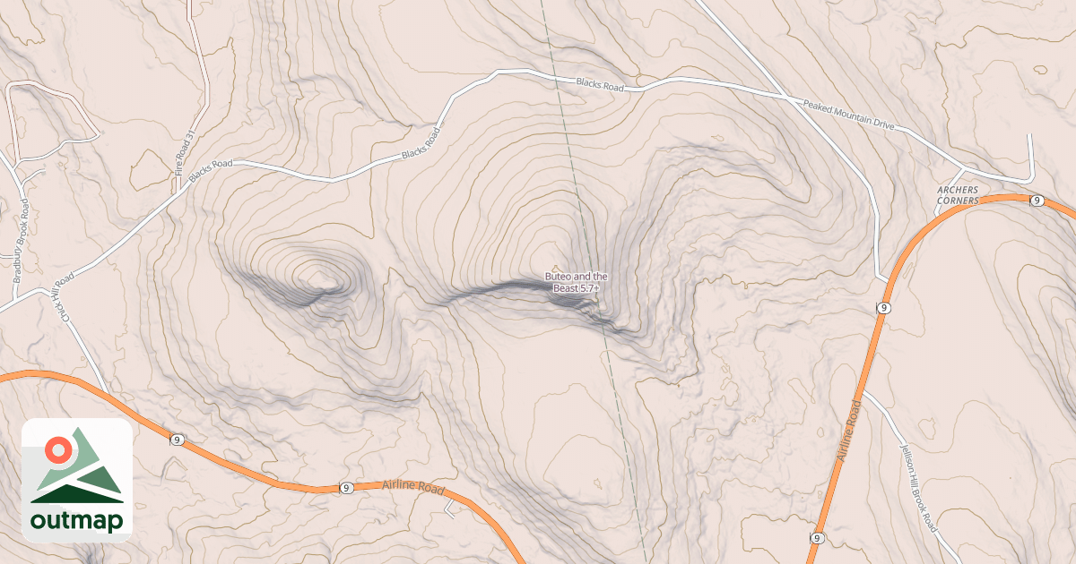 Map of Buteo and the Beast