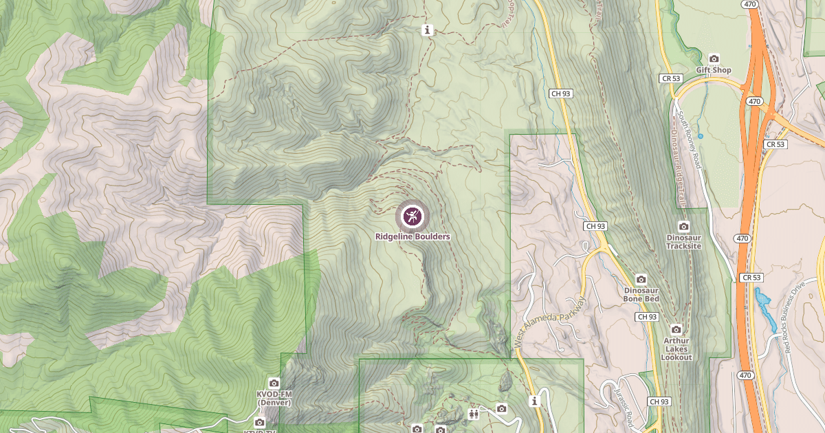 Map preview of Ridgeline Boulders