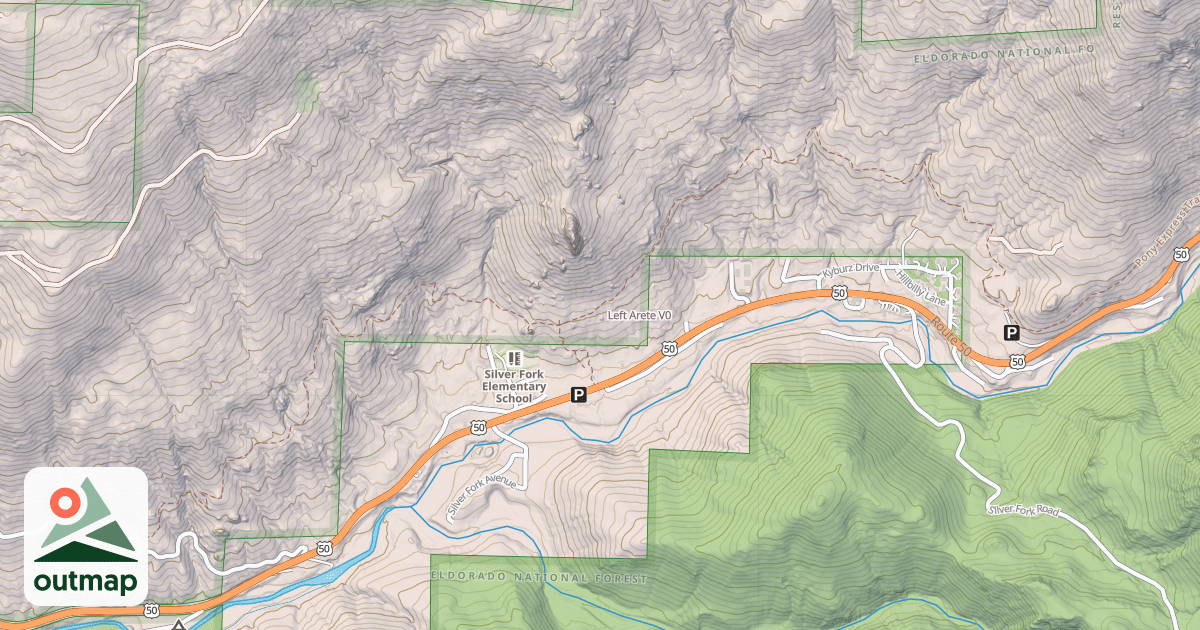 Map of Left Arete