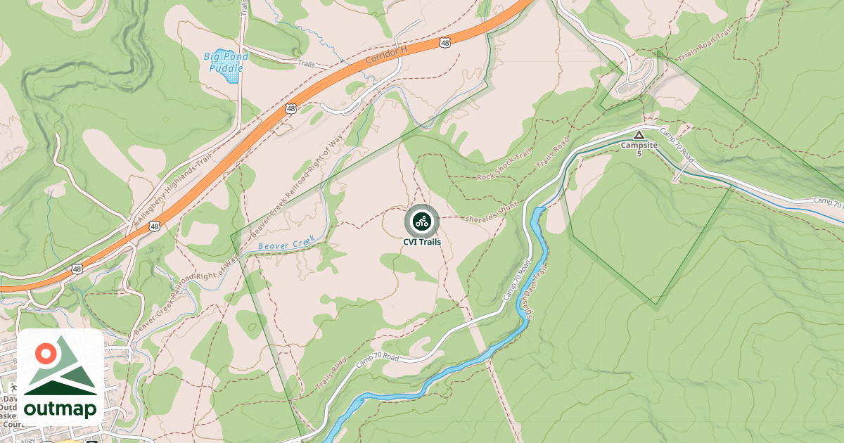 Map of CVI Trails