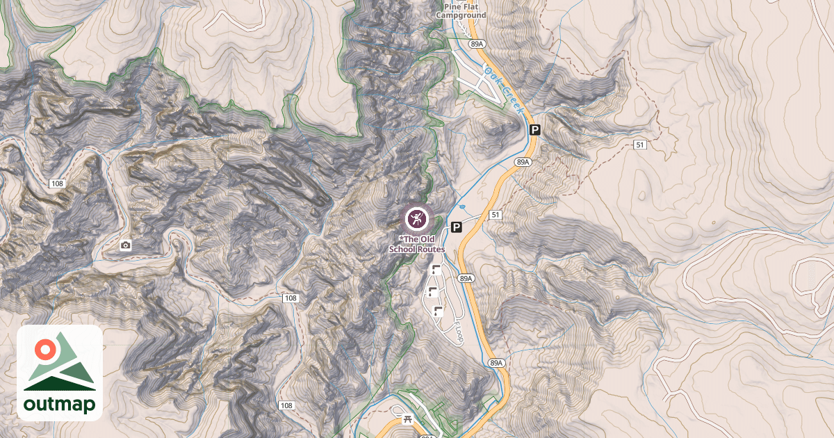 Map of *The Old School Routes