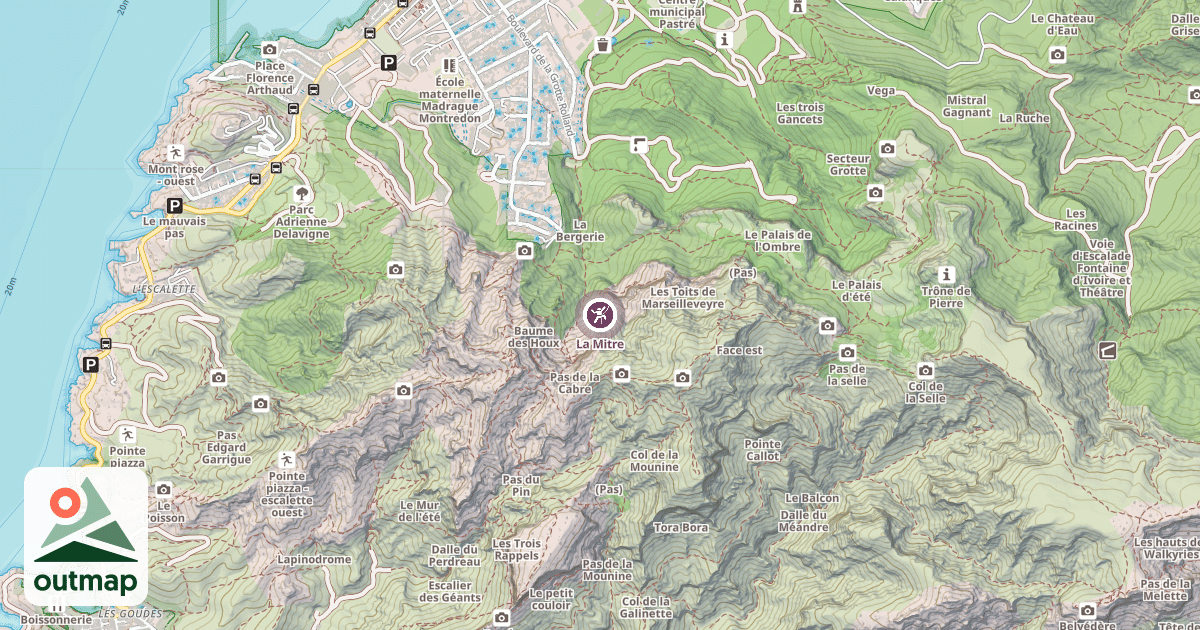 Map of La Mitre