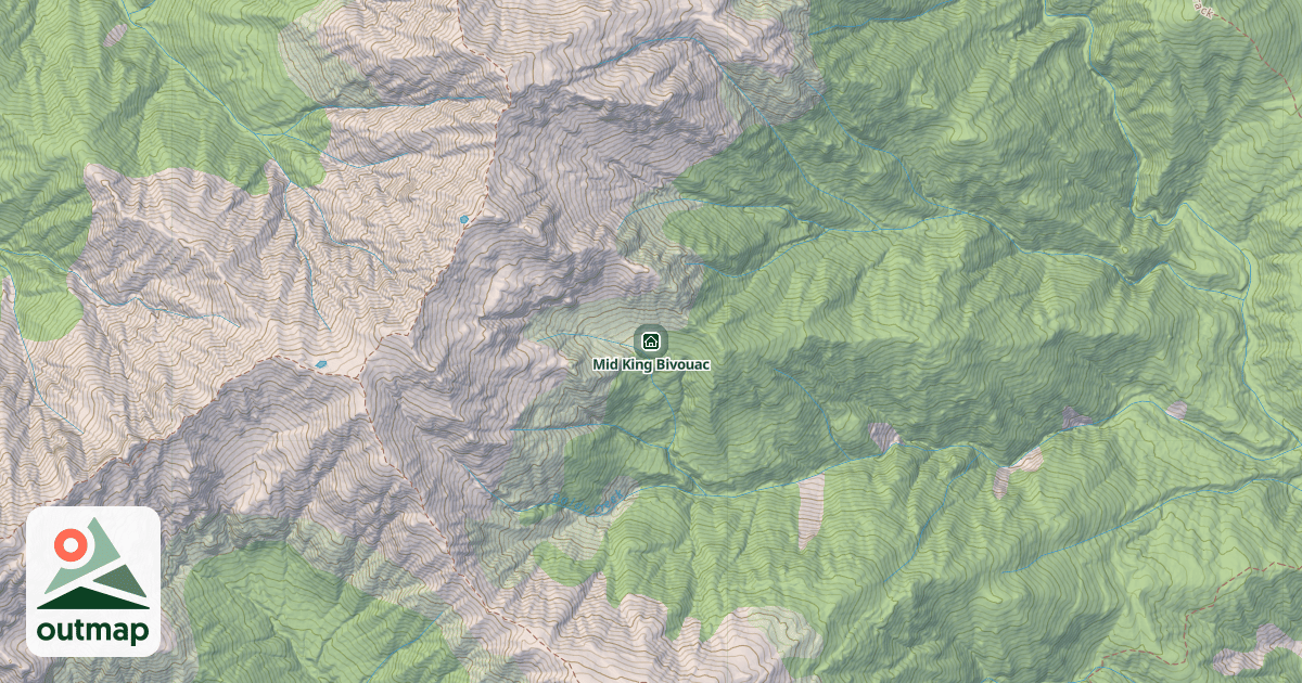 Map of Mid King Bivouac
