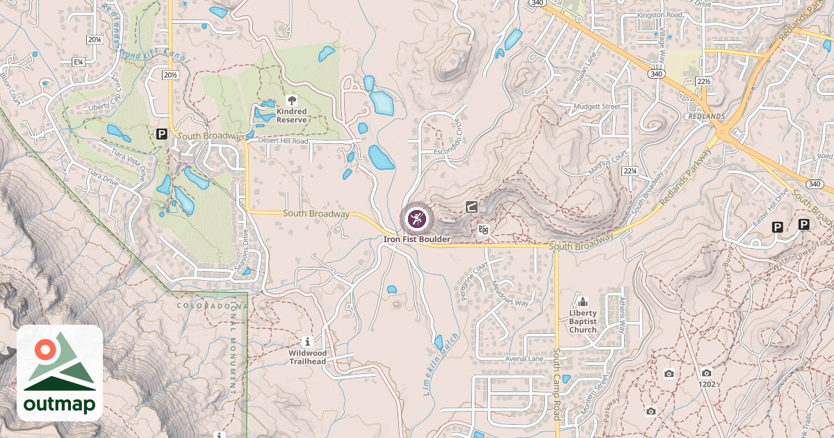 Map of Iron Fist Boulder
