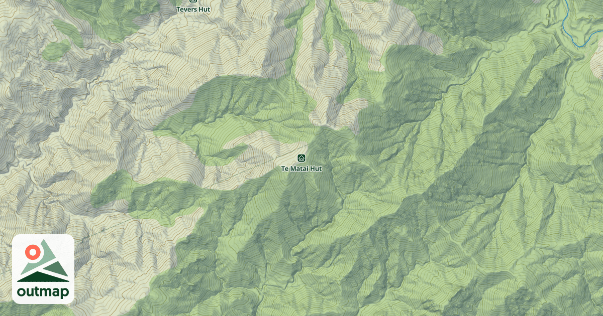Map of Te Matai Hut