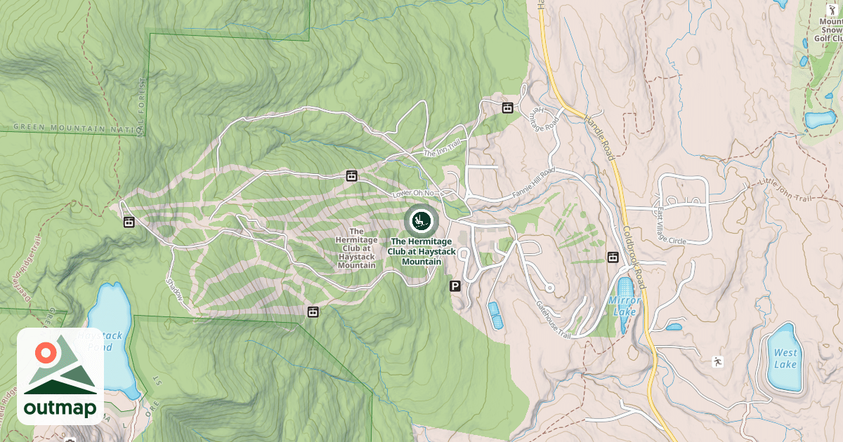 Map of The Hermitage Club at Haystack Mountain
