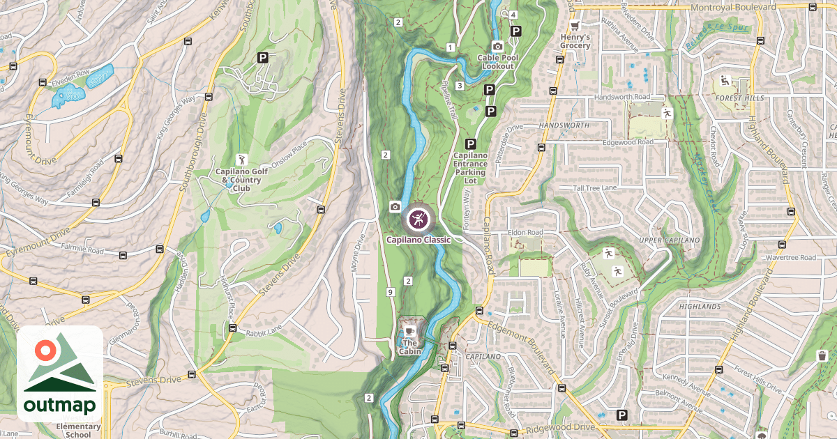 Map of Capilano Classic