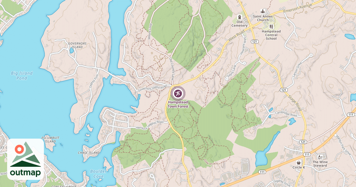 Map of Hampstead Town Forest