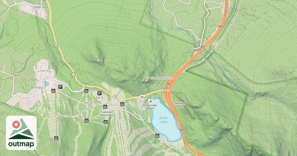 Map of The Paintbrush