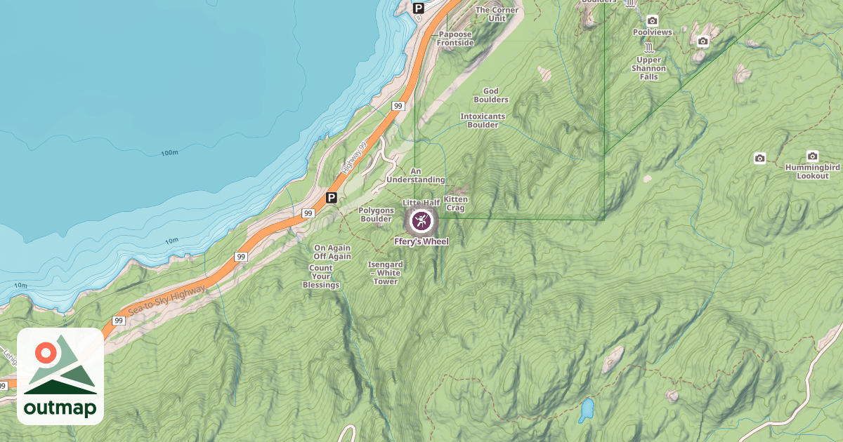 Map of Ffery's Wheel