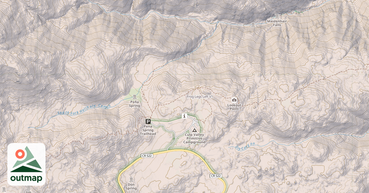 Map of Frog Legs Left
