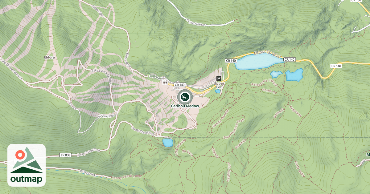 Map of Caribou Medow