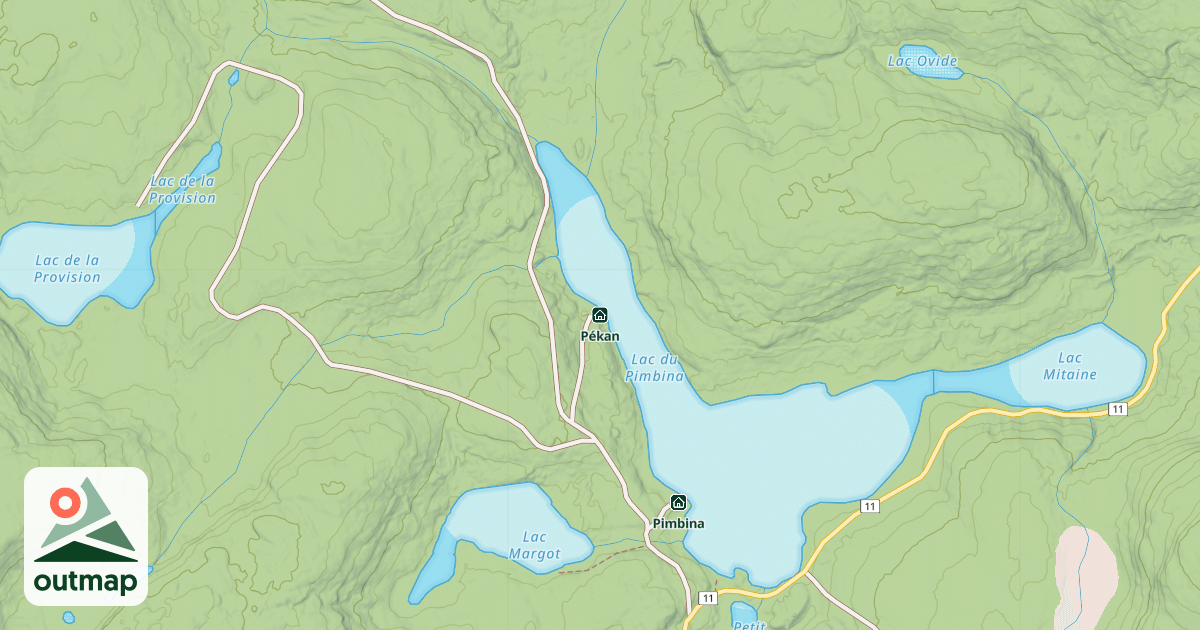 Map of Pékan
