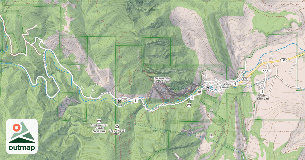 Map of Between the Cracks