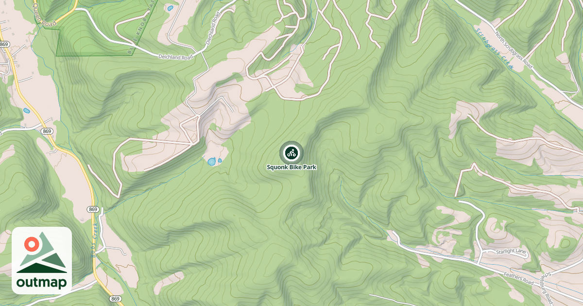 Map of Squonk Bike Park